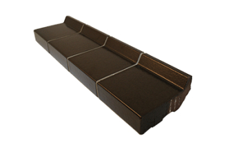 StJoris Zwart 10,5 x 10,5 x 3,2 cm (2 cm klikhoogte)