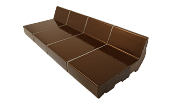 StJoris Bruin 16,0 x 10,5 x 3,2 cm (5 cm klikhoogte) Hoog