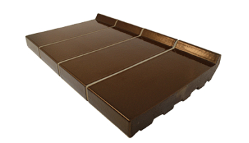 StJoris Bruin 25,0 x 10,5 x 3,2 cm (2 cm klikhoogte)