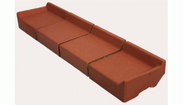 StJoris Steenrood 10,5 x 10,5 x 3,2 cm (2 cm klikhoogte) Links
