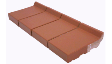 StJoris Steenrood 16,0 x 10,5 x 3,2 cm (2 cm klikhoogte)