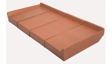 StJoris Steenrood 21,5 x 10,5 x 3,2 cm (2 cm klikhoogte) Links