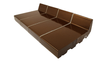 StJoris Bruin 21,5 x 10,5 x 3,2 cm (5 cm klikhoogte) Hoog