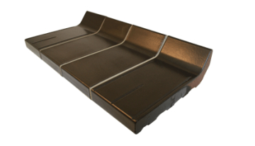 Wienerberger Mat zwart 21,5 x 10,5 x 3,0 cm (4 cm klikhoogte) Hoog Groef