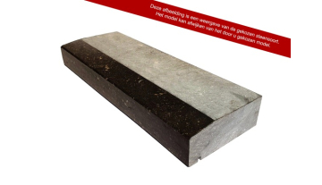 Belgisch arduin donker gezoet spekband 140 x 40 / 45