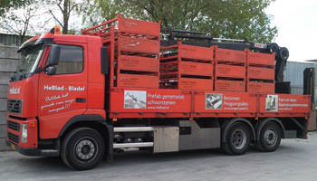 Raamdorpelelementen transport per bak, rek of pallet